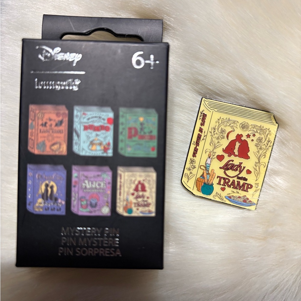 Disney Loungefly Lady and the Tramp Book Pin